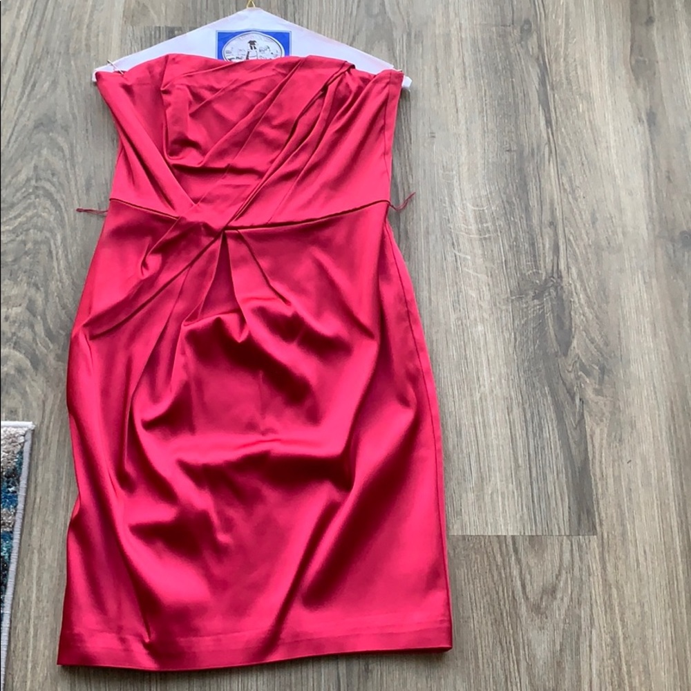 White House black market rosy red dress!
